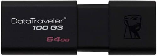 Kingston Digital 64GB 100 G3 USB 3.0 DataTraveler (DT100G3/64GB)