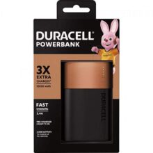Duracell hasta 3 Cargas Extra 10050mAh PowerBank, Color Copper & Black