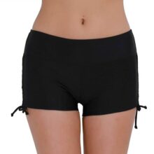 Mujer Short de Baño Natación Deporte Bikini Bottoms Bañador Traje de Baño Pantalones Cortos de Protección UV Cordones Ajustables