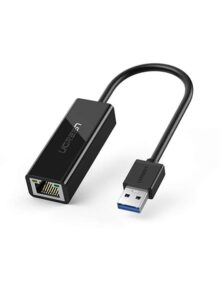 UGREEN - Adaptador de Red USB 3.0 a Ethernet RJ45 LAN Gigabit para Ethernet 10/100/1000 Mbps Compatible con Nintendo Switch, Negro