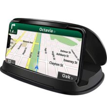 Bosynoy Soporte de Tablero de Coche para teléfono, para iPhone 7 para GPS, para Samsung Galaxy S8 y Otros teléfonos Inteligentes y GPS de 3-6.8 Pulgadas - Negro