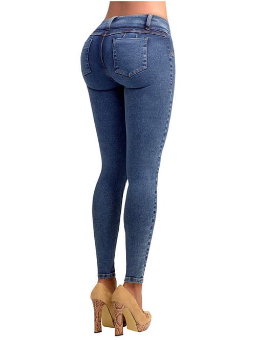 Lowla Pantalones de Mujer Levanta Glúteos Skinny Jeans Colombianos Push Up