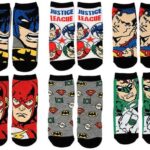 DC Comics - Calcetines para niños pequeños o pequeños de la Liga de la Justicia (6 unidades)