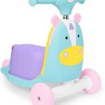 Skip Hop Carrito montable Juguete 3 en 1 para niños, Patinete y vagón, Unicornio
