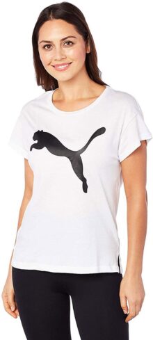 PUMA Active Logo tee Camiseta Deportiva para Mujer