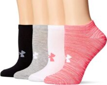 Under Armour Essential Calcetines Invisibles para Mujer, 4 Pares