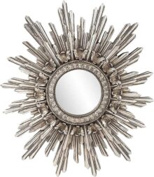Howard Elliott 84008 Chelsea Antique Starburst Mirror, Silver
