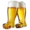 Juego de vasos de cerveza de 2 litros - Botas de cerveza Oktoberfest - Juego de 2 - MyGift®