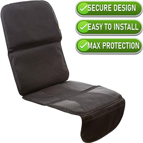 Zohzo - Protector / cojines de asiento de coche, máximo acolchado para niños y bebés, se asegura con correas superiores, bolsillos de almacenamiento
